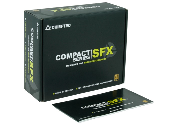 Блок питания 650W Chieftec Compact Gold (CSN-650C) Modular SFX (80мм, 24+8pin, 2x6/8pin, 3xMolex, 4xSATA, 80 PLUS Gold)