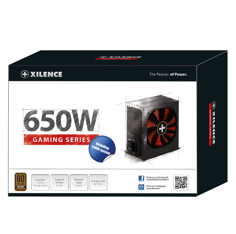 Блок питания 650W Xilence Gaming XP650R10 (XN225)