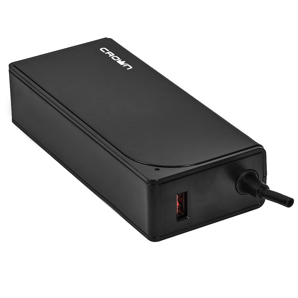 Универсальное зарядное устройство для ноутбука Crown CMLC-3306 (Штекер USB Type-C, 65W, 5-20V, Power Delivery, USB 2A)