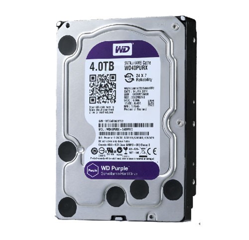 Жесткий диск 4Tb Western Digital Purple 4TB (WD40PURX) Purple SATA-3 5400rpm 64Mb