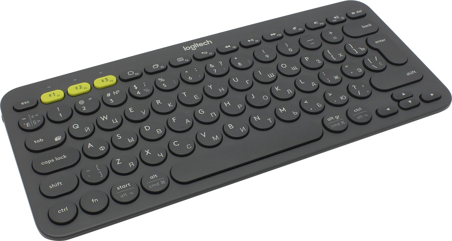Клавиатура Logitech K380 Multi-Device Bluetooth Keyboard Dark Grey (920-007584)