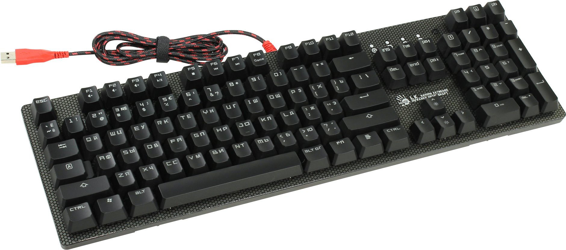 Клавиатура A4Tech Bloody B800 (LK Optic, 8 механических клавиш, подсветка, USB)