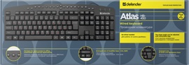Клавиатура Defender Atlas HB-450 (45450) (USB, чёрная)