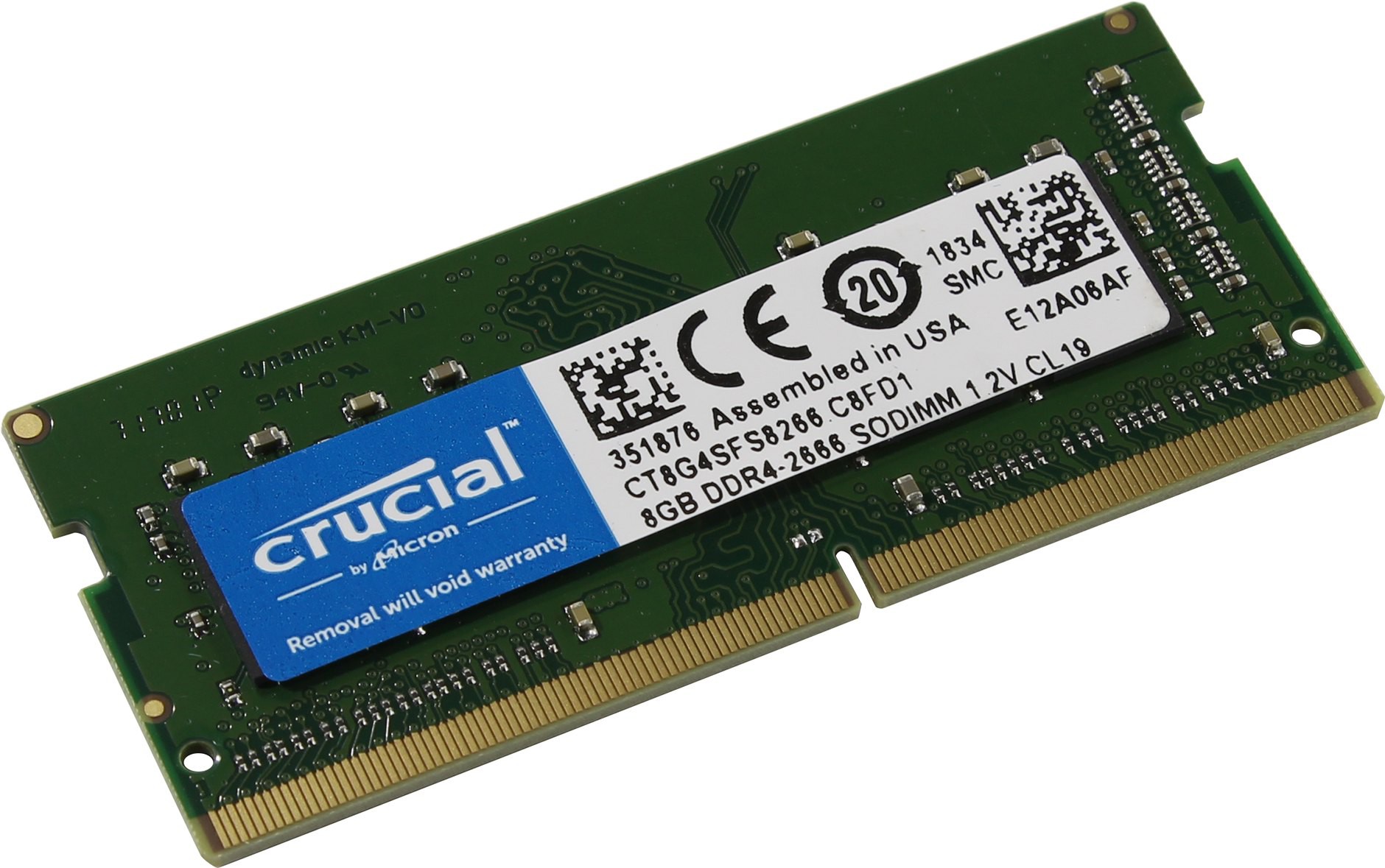 Модуль памяти 4Gb Crucial CT4G4SFS8266 2666MHz PC-21300 19-19-19 1.2V