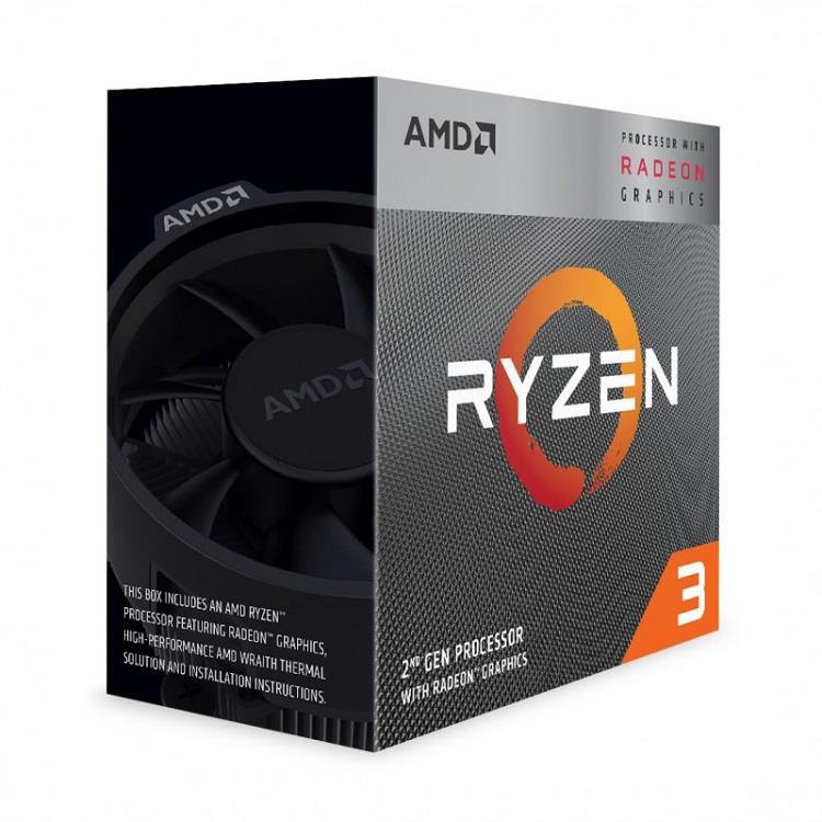 Процессор AMD Ryzen 3 3200G (BOX) (YD3200C5FHBOX) 3.6(4.0)GHz, 4 ядра/4 потока, 4Mb, Radeon Vega 8, 65W (Socket AM4)