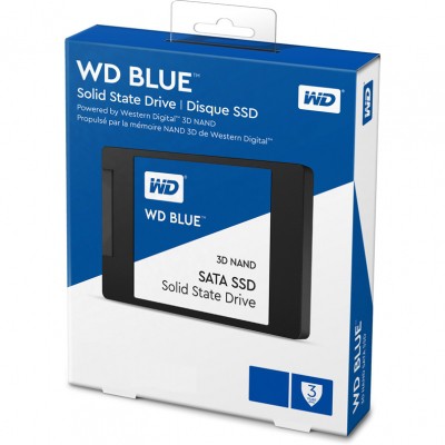 Жесткий диск SSD 2Tb Western Digital Blue 3D NAND (WDS200T2B0A) (SATA-6Gb/s, 2.5