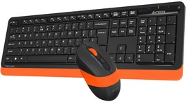 Клавиатура+ мышь A4Tech Fstyler FG1010 Black/Orange (Радио)