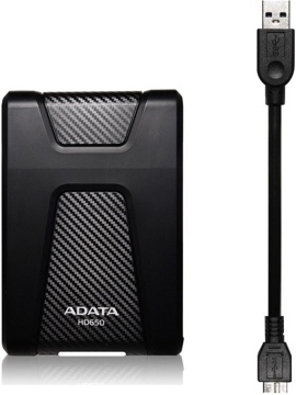    2Tb A-Data DashDrive Durable HD650 (AHD650-2TU31-CBK) Black Waterproof, Shockproof USB 3.0