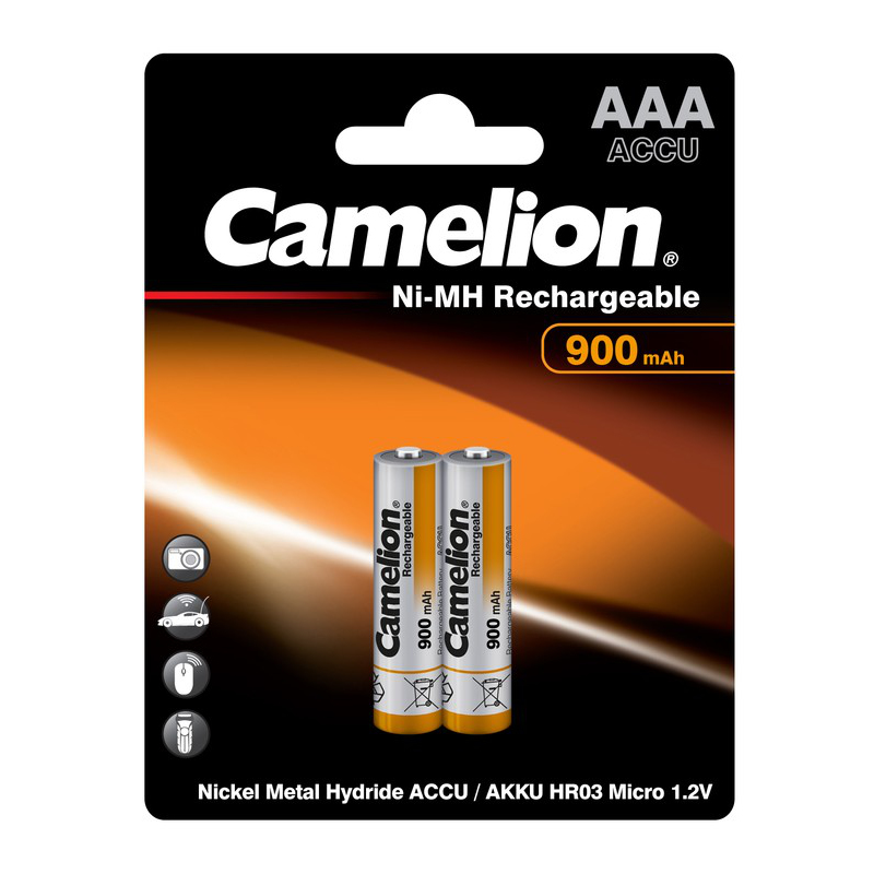Аккумулятор Camelion HR03 900mAh AAA Ni-MH (2шт)
