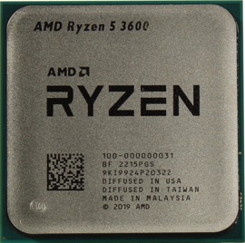 Процессор AMD Ryzen 5 3600 (BOX, без кулера) (100-000031AWOF)