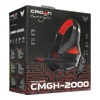 Наушники Crown CMGH-2000 Black/Red (накладные, закрытые, 20-20000Гц, 32 Ом)