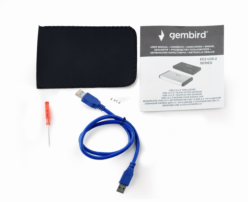 Бокс для внешнего подключения HDD Gembird EE2-U3S-2-B