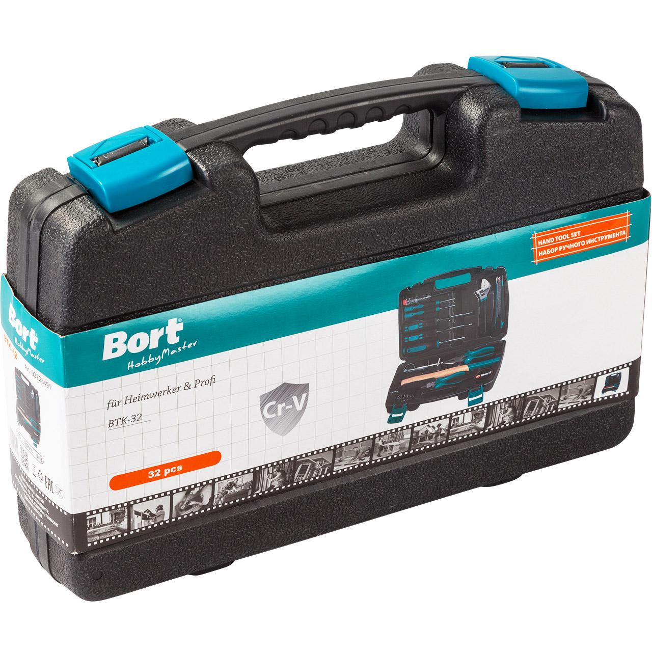Набор инструментов Bort BTK-32 (93723491) (универсальный набор, 32 предмета)