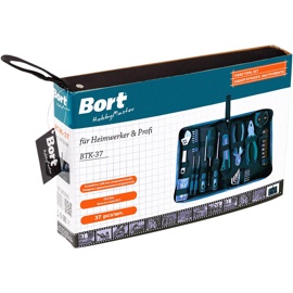 Набор инструментов Bort BTK-37 (93722388) (универсальный набор, 37 предметов)