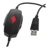 Наушники Crown CMGH-102T USB Black/Red (мониторные, закрытые, 10-22кГц, 32 Ом)