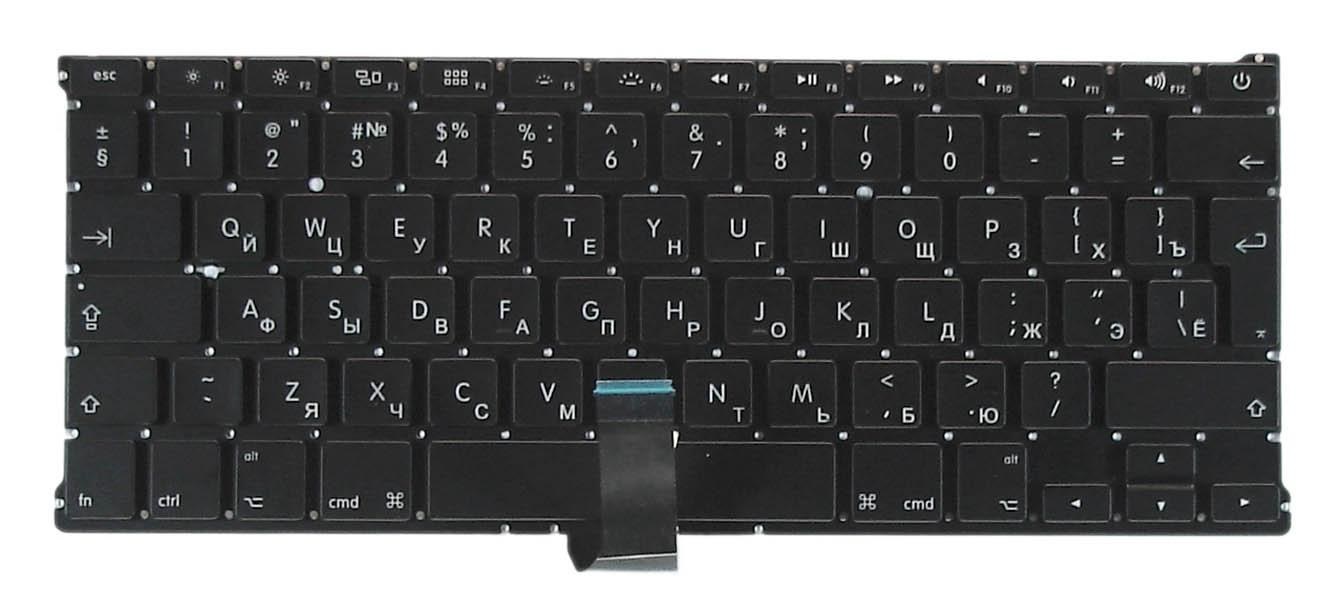 Клавиатура для ноутбука Apple A1369 2011+ c подсветкой, big ENTER (003819)