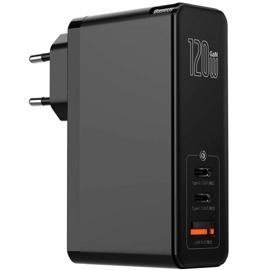 Зарядное устройство Baseus GaN2 Pro Quick Charge (CCGAN-J01) 2xType-C+1xUSB 120W (кабель Type-C-Type-C 100W) Black