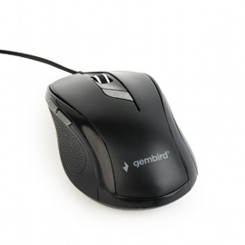 Мышь Gembird MUS-6B-01 Black (1600dpi, 6 кнопок, USB)