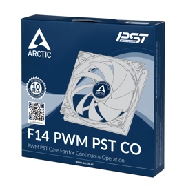 Вентилятор Arctic Cooling F14 PWM PST CO (ACFAN00080A) Black (140mm, 200-1350rpm, 74CFM, 22.5-24.5dBa, Dual Ball, 4-pin+PST)