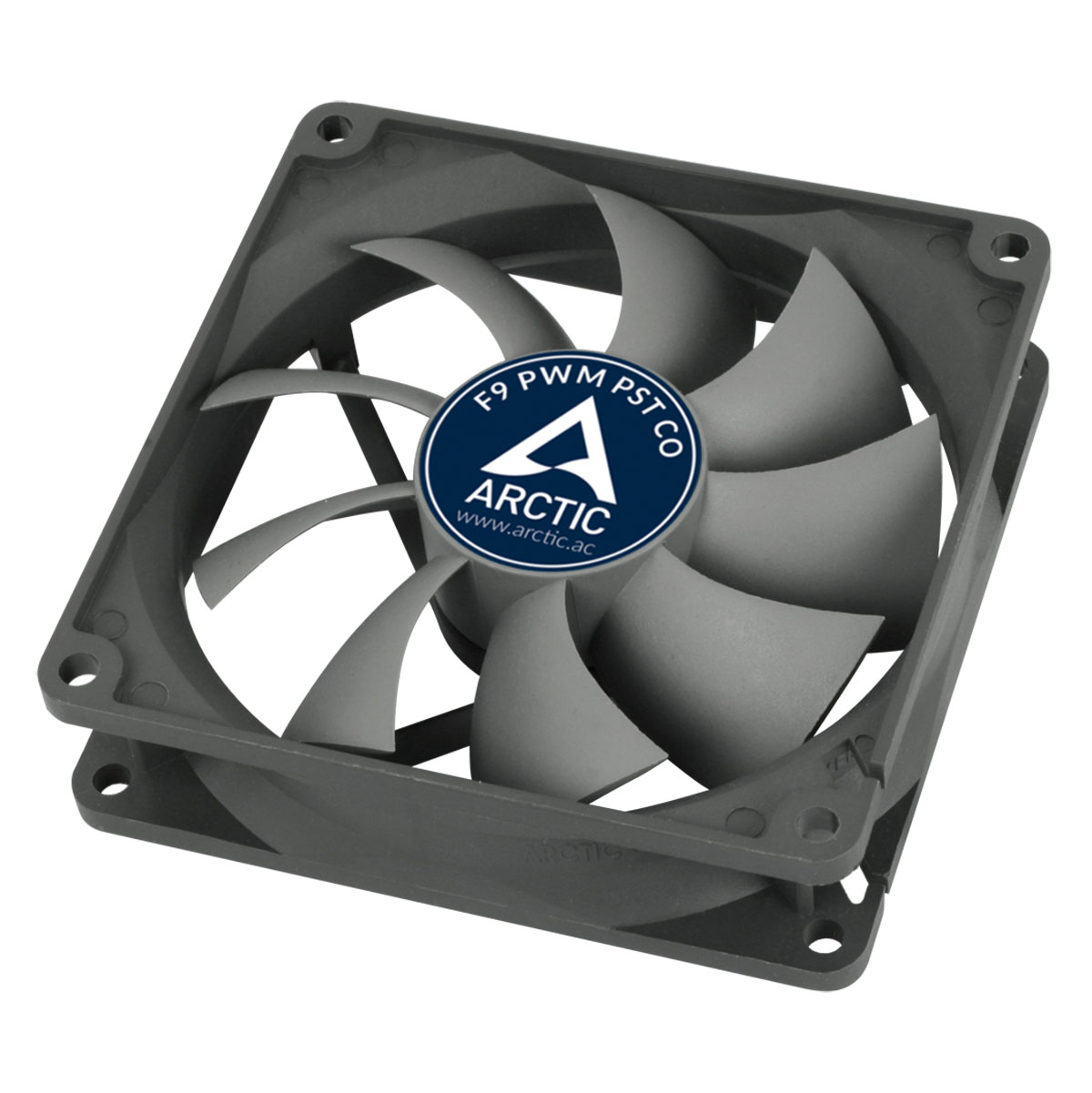 Вентилятор Arctic Cooling F9 PWM PST CO (AFACO-090PC-GBA01) Black (92mm, 150-1800rpm, 43CFM, 23.5dBa, Dual Ball, 4-pin+PST)