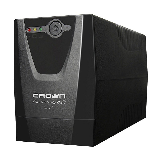 Источник бесперебойного питания 600VA Crown Micro CMU-650X (600VA, 300Вт, Off-Line, 1хEuro, 1хC13)