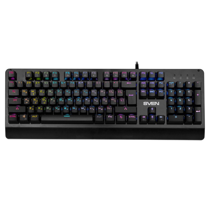 Клавиатура Sven KB-G9700 Black (механическая, с подсветкой RGB, USB)