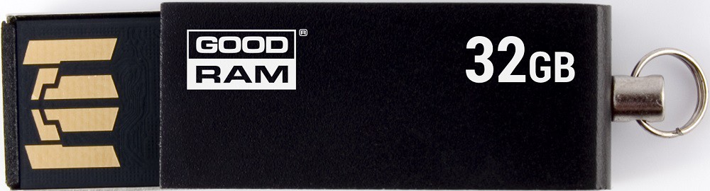 USB flash disk 32Gb Goodram UCU2 32Gb (UCU2-0320K0R11) Black (раскладной корпус, металл, USB 2.0)