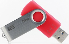 USB flash disk 64Gb GOODRAM UTS3 64Gb (UTS3-0640R0R11) Twister RED ( , , USB 3.0)