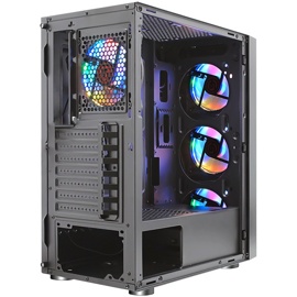 Корпус GINZZU CL300 (Miditower, ATX, 2хUSB2 + 1хUSB3, 4x120мм RGB, окно)