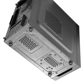 Корпус GINZZU D180 (Minitower, 2*USB2.0, черный, mATX)