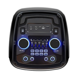 Колонки GINZZU GM-202 Переносная музыкальная MIDI-система 100W с функцией Bluetooth, ФМ-радио и караоке
