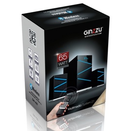 Колонки GINZZU GM-420 2.1, 65W/BT/USB/SD/FM/ДУ (с Bluetooth)