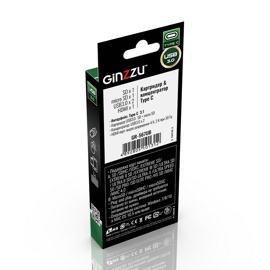 Разветвитель USB GINZZU GR-567UB (Type C to HDMI+2xUSB3.0+SDxx/microSDxx)