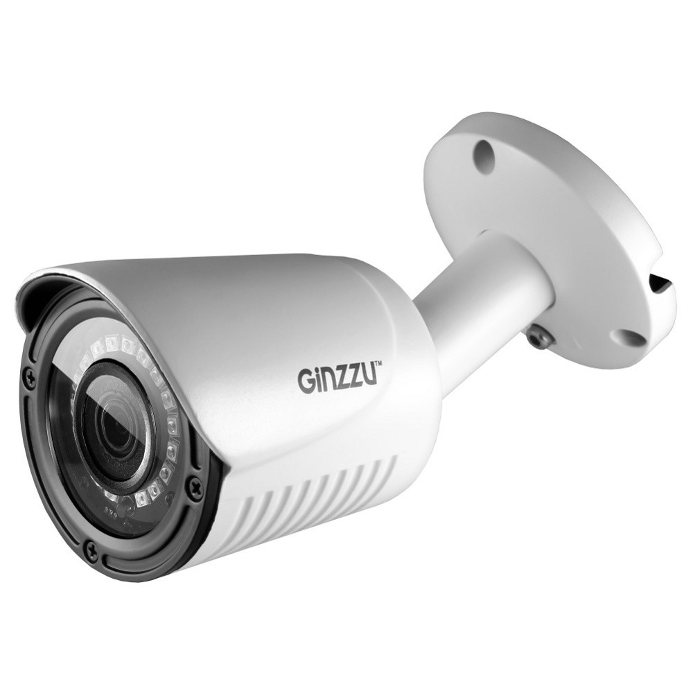 Камера видеонаблюдения GINZZU HIB-2031S (IP 2.0Mp Sony 323, 3.6mm, пуля, IR 20м, IP66, металл)