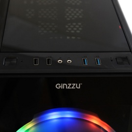 Корпус GINZZU ML500 (Miditower, E-ATX/ATX, 2xUSB2.0+2xUSB3.0, 2x200мм RGB)