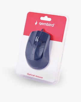 Мышь Gembird MUS-4B-01 Black (1200dpi, 4 кнопки, USB)