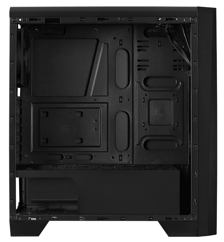 Корпус Aerocool Cylon Black RGB (Miditower, ATX, USB3, Fan, Window)