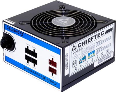 Блок питания 550W Chieftec A-80 CTG-550C (120мм, 24+8+4pin, 2x6/8pin, 4xMolex, 6xSata, 80+ Standard)