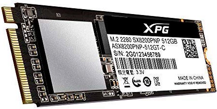 Жесткий диск SSD 512Gb A-Data XPG SX8200 Pro (ASX8200PNP-512GT-C) (PCI-Ex 3.0 x4, M.2, 3500/2300Mb/s)