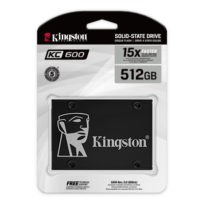 Жесткий диск SSD 512Gb Kingston KC600 (SKC600/512G)