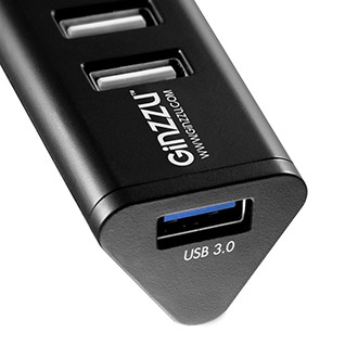  USB GINZZU GR-315UAB 7port (1xUSB3.0+6xUSB2.0)+adapter