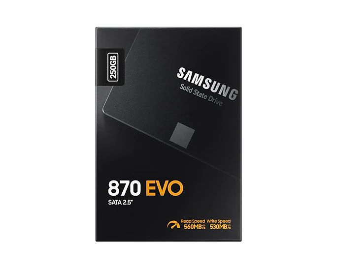 Жесткий диск SSD 250Gb Samsung 870 EVO (MZ-77E250BW)
