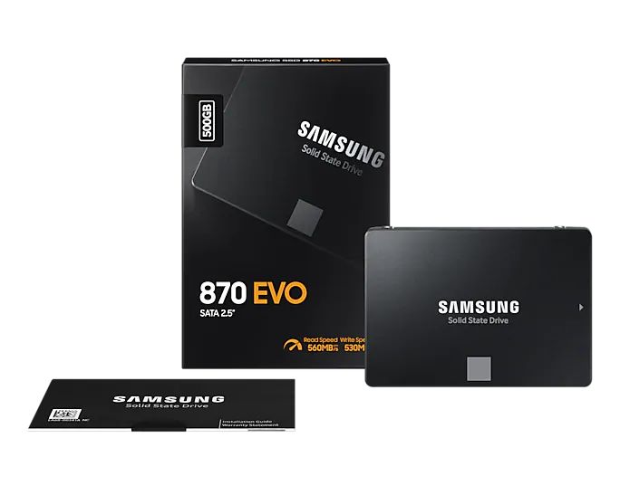 Жесткий диск SSD 500Gb Samsung 870 EVO (MZ-77E500BW)