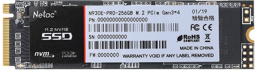 Жесткий диск SSD 256Gb Netac N930E PRO (NT01N930E-256G-E4X)