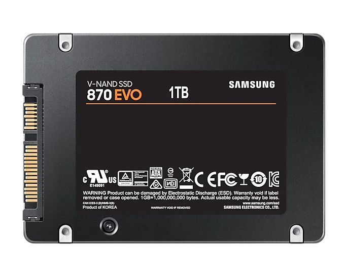 Жесткий диск SSD 1Tb Samsung 870 EVO (MZ-77E1T0BW)