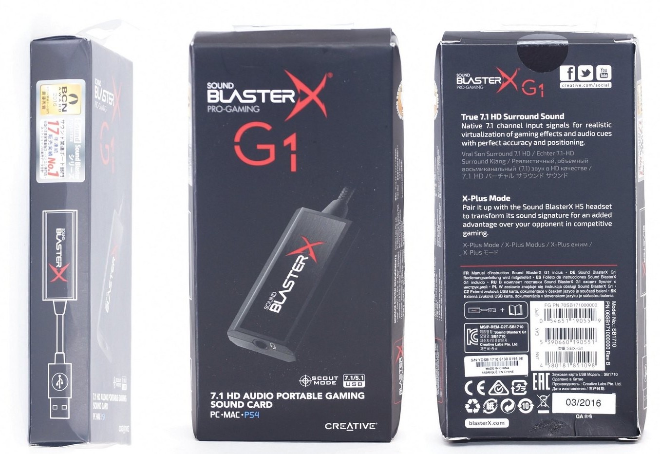   Creative Sound BlasterX G1 (70SB171000000)