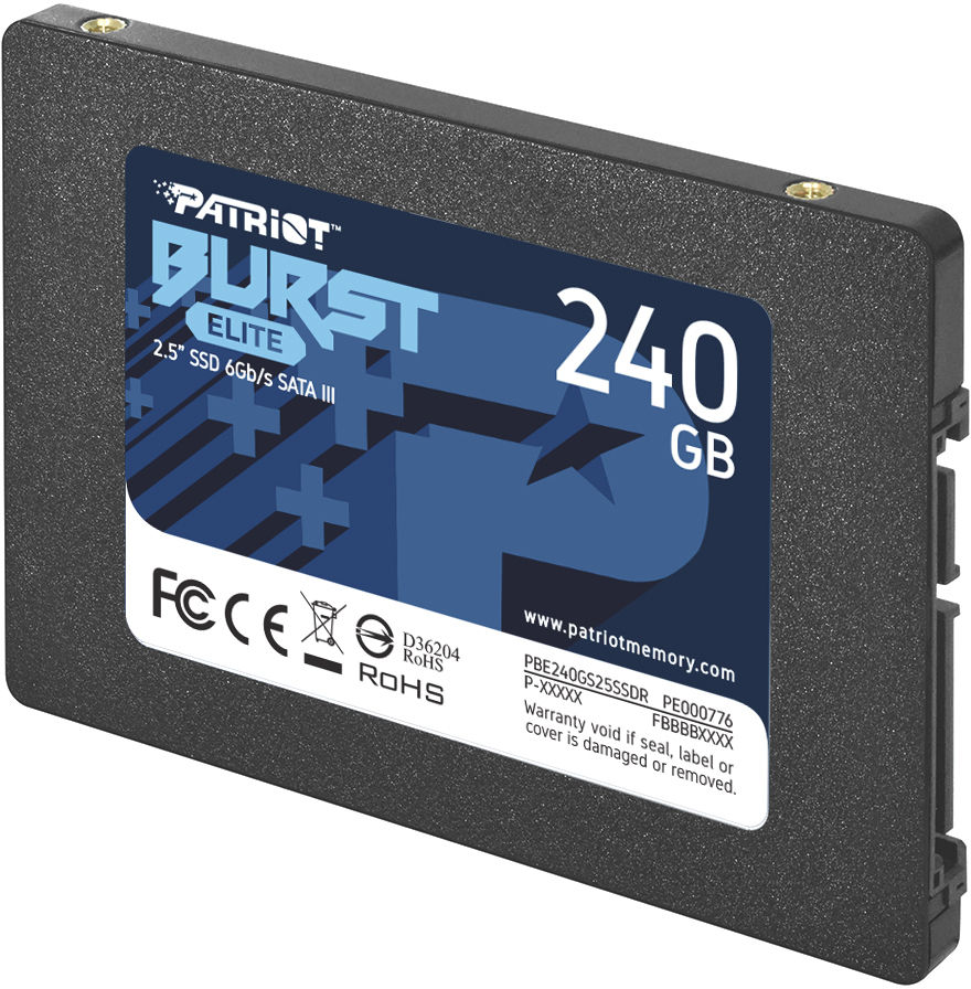 Жесткий диск SSD 240Gb Patriot Burst Elite (PBE240GS25SSDR)