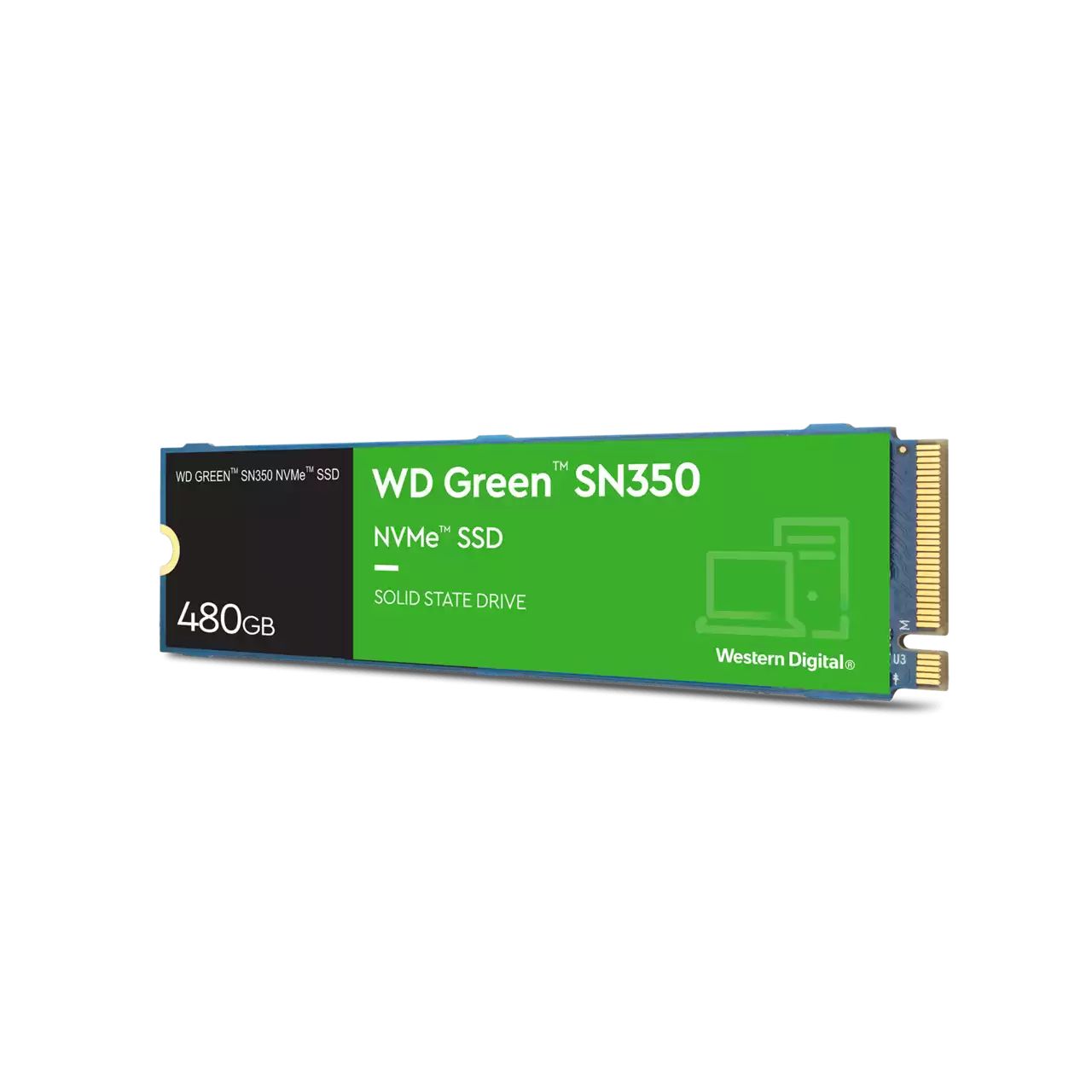 Жесткий диск SSD 480Gb Western Digital Green SN350 (WDS480G2G0C)