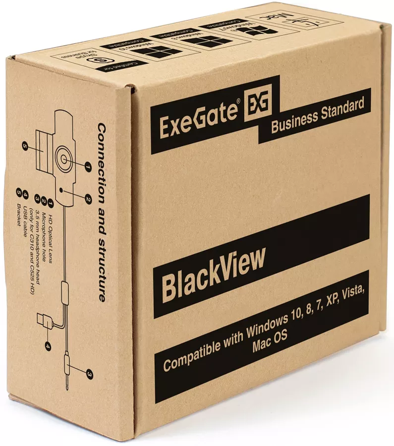 - ExeGate BlackView C525 HD (EX287385RUS)