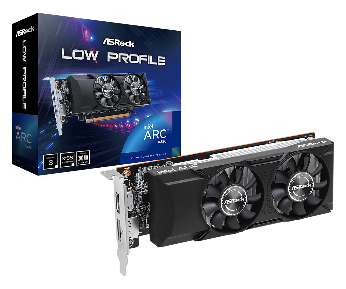  ASRock Arc A380 Low Profile 6GB (A380 LP 6G)